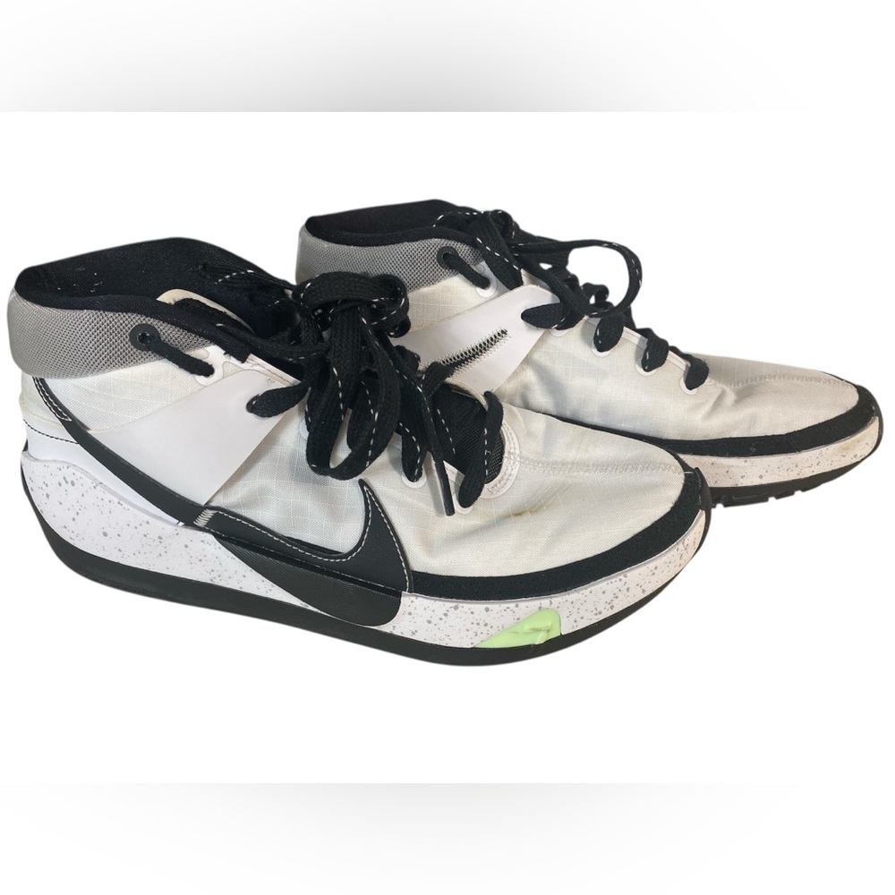 Nike Kevin Duran 13 TB pure, platinum Black and White Athletic Shoes High-Top